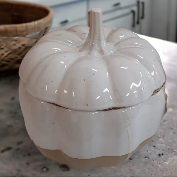 Ceramic Stoneware Pumpkin Jar - Picture 3 of 4